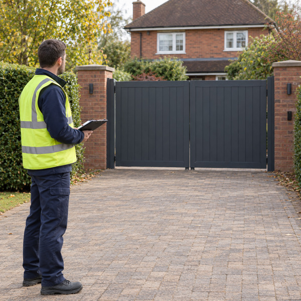 Automatic electric gate safety